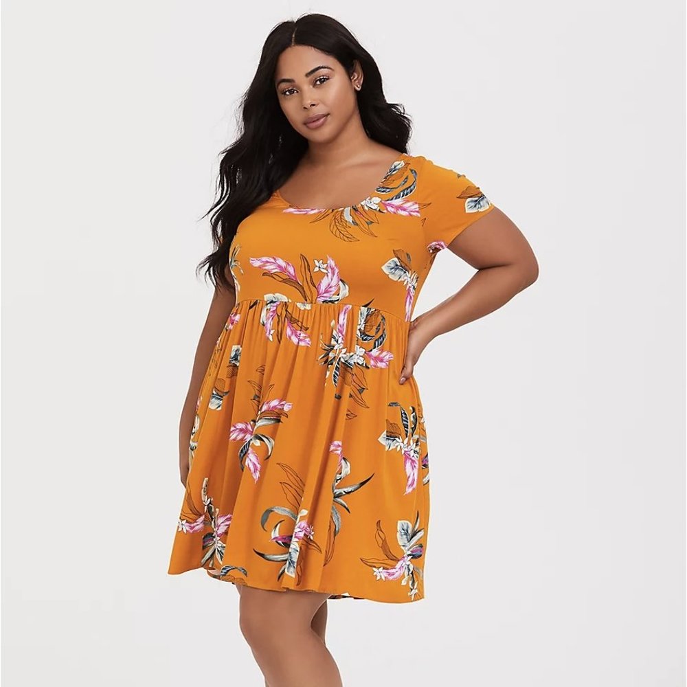 Torrid Mini Challis Skater Dress